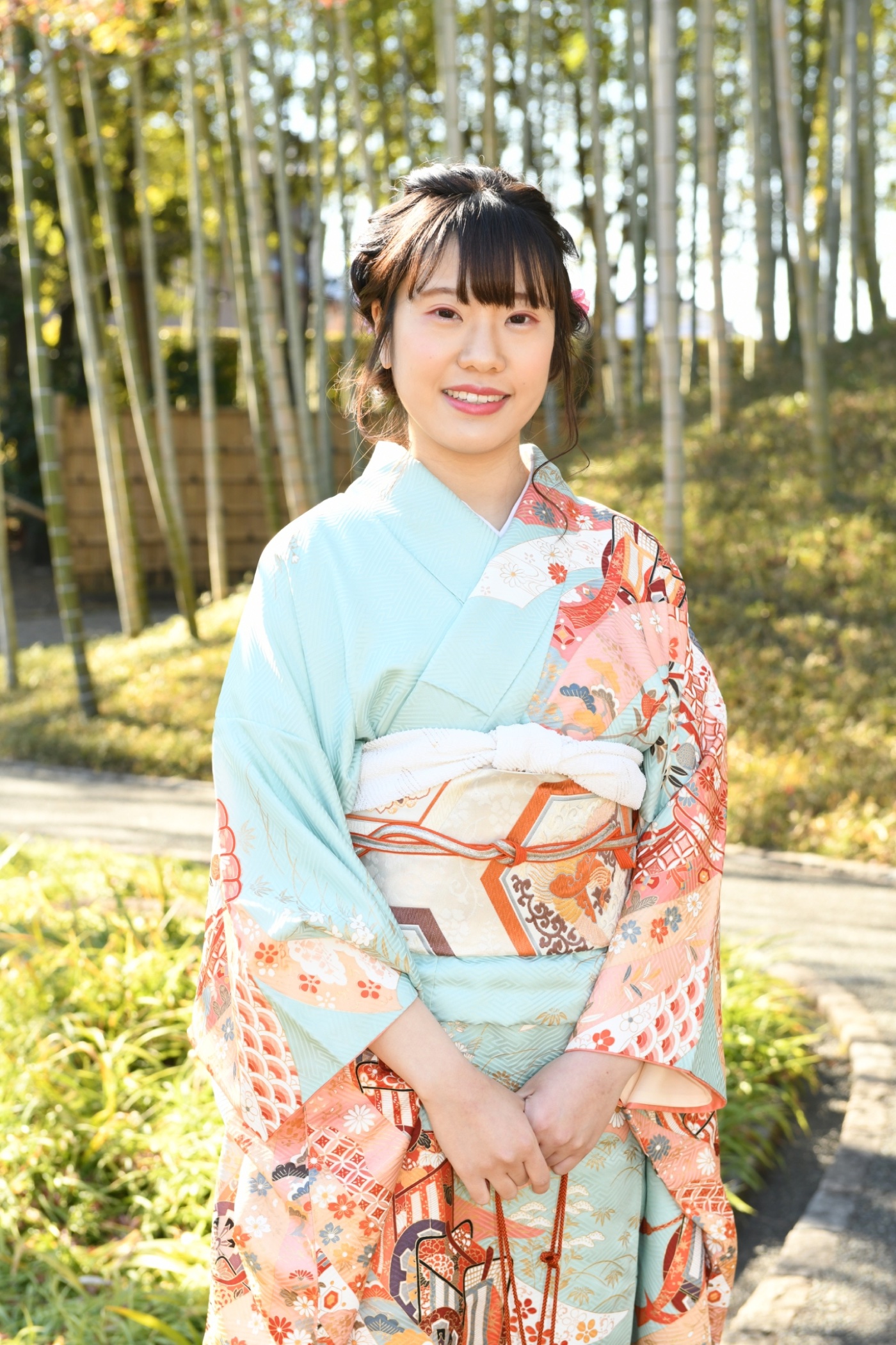 成人式 前撮り 竹林 振袖 ロケーション撮影 DiMPlE 越谷