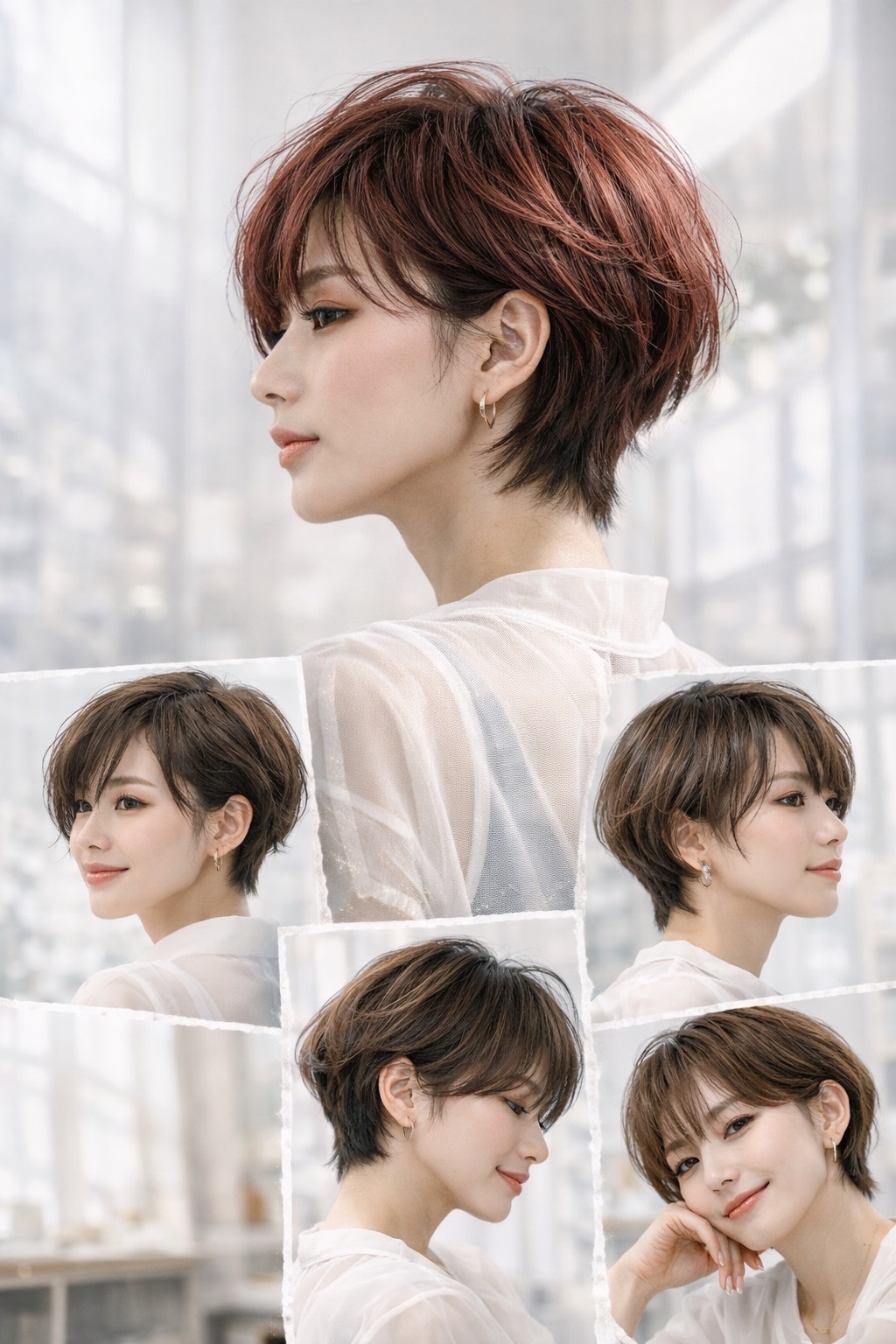 ショートヘア バリエーション 小顔ショート 似合わせ DiMPlE 越谷